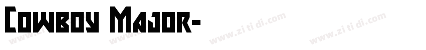 Cowboy Major字体转换